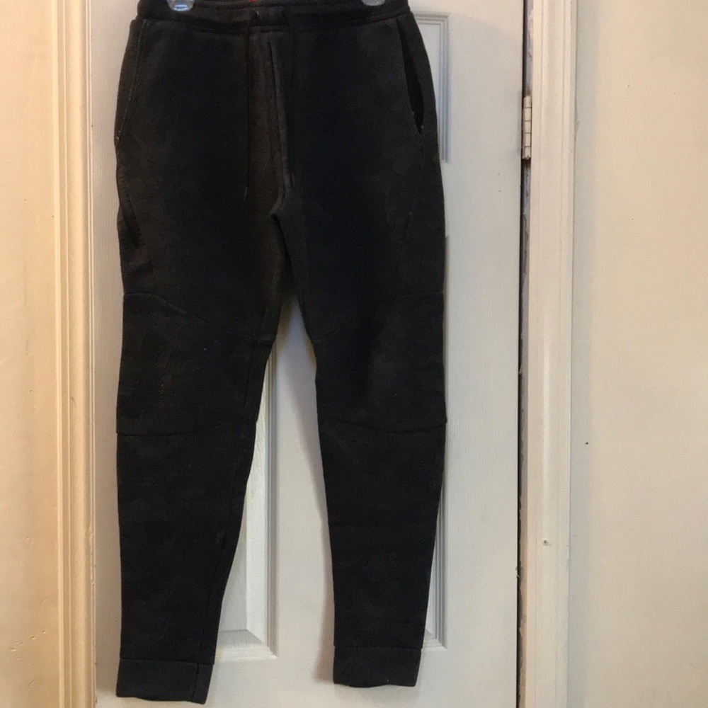 mens nike tech pants dark grey urban size small